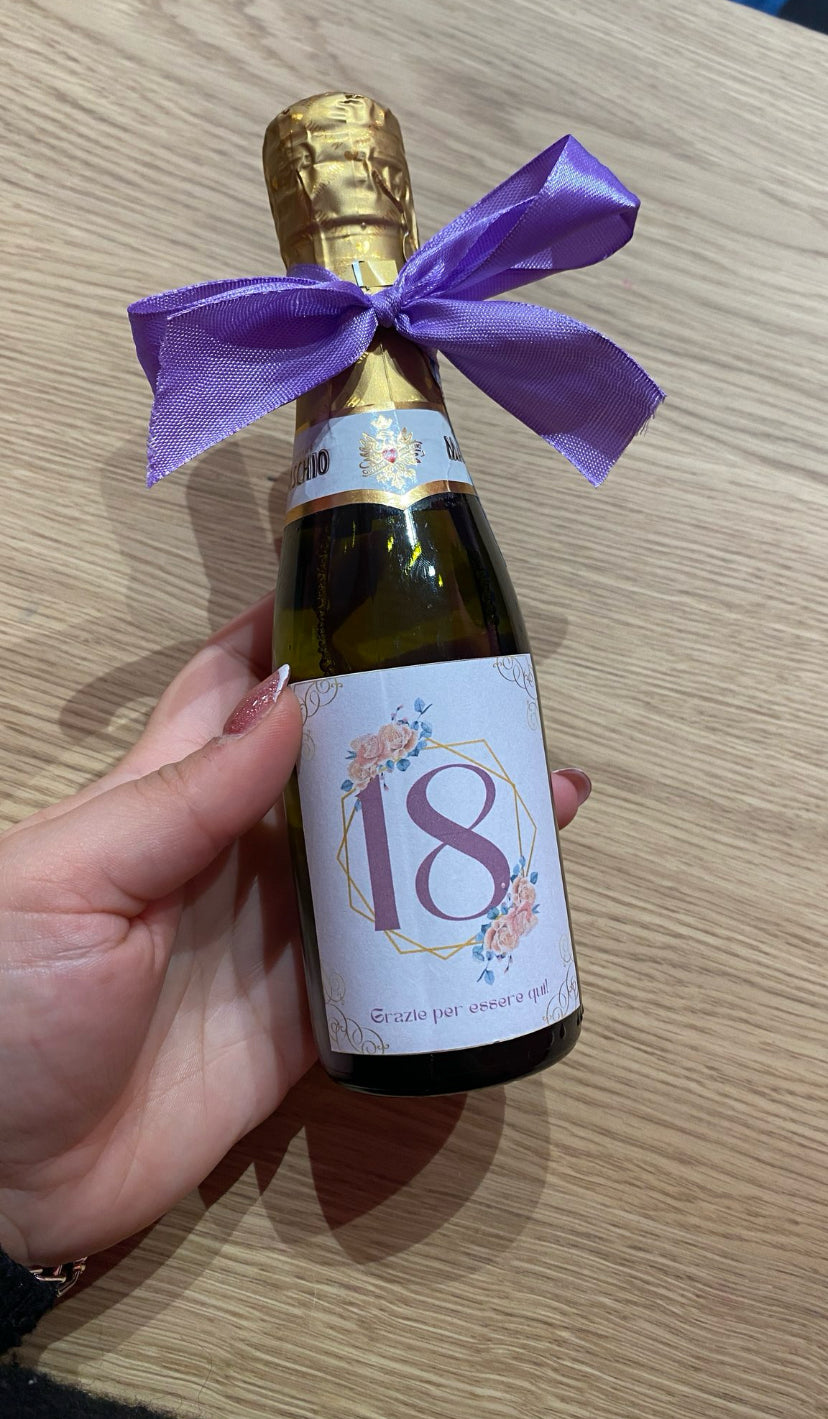 Bomboniera elegante mini prosecco